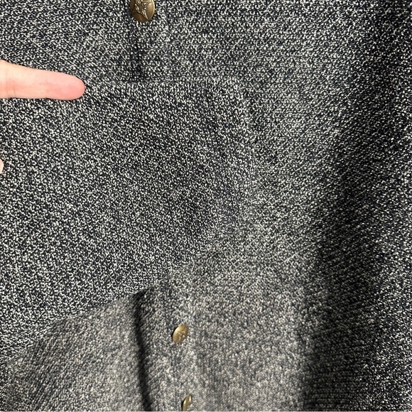 LL Bean jacket/sweater, size 2X, marled gray, layer, spring, autumn, shacket - Picture 5 of 9